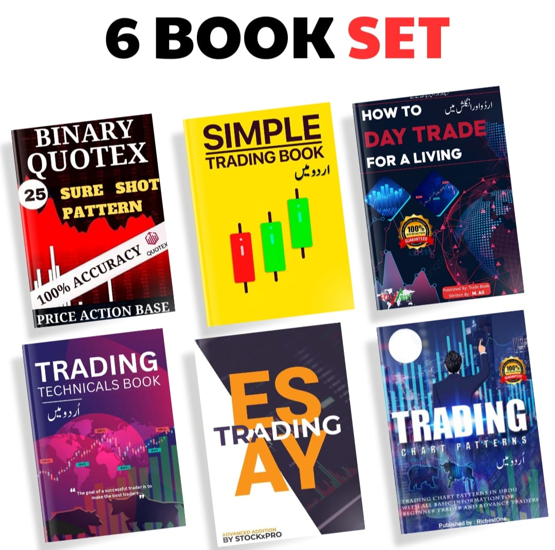 Pack of 6 Trading Books Set Basic to Advance Level - All in one Deal